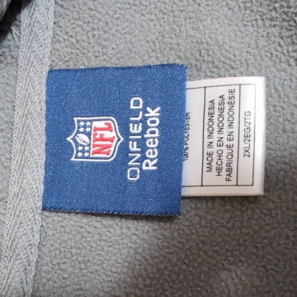 NFL Onfield Reebok Green Bay Packers Sideline Hoodie Grey Tie-dye 2XL Oversized - Picture 8 of 11